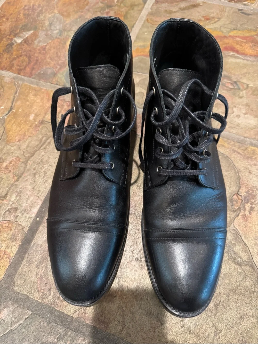 Thursday Boot Company Black Leather Chukka Boots